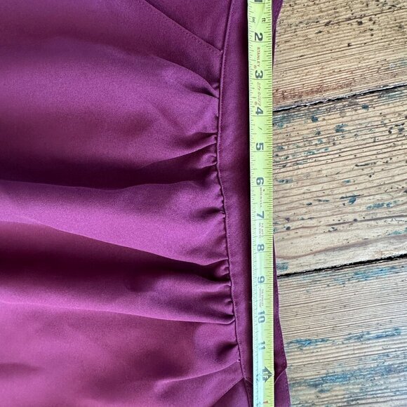 Vintage Maroon Skirt‎ - Picture 5 of 6